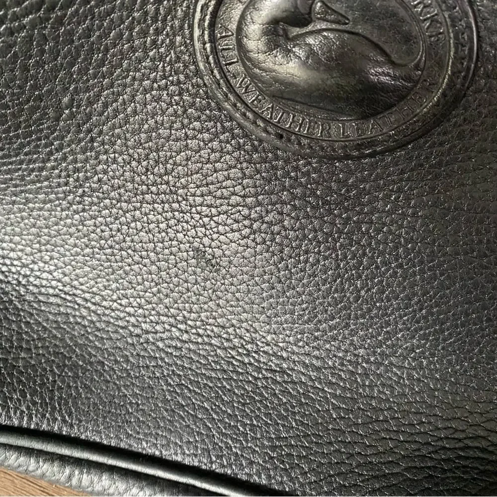 Dooney and Bourke Vintage Black Leather Pebbled Bucket Bag Purse - Picture 11 of 14